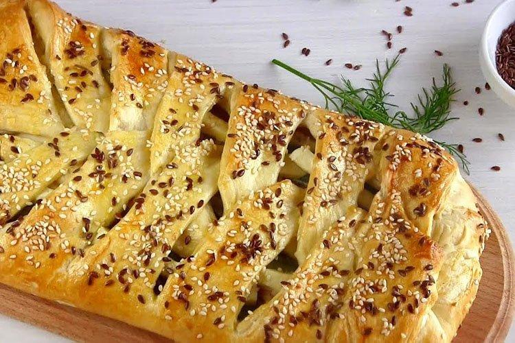Puff Pastry Pie with Chicken Fillet - Recipes