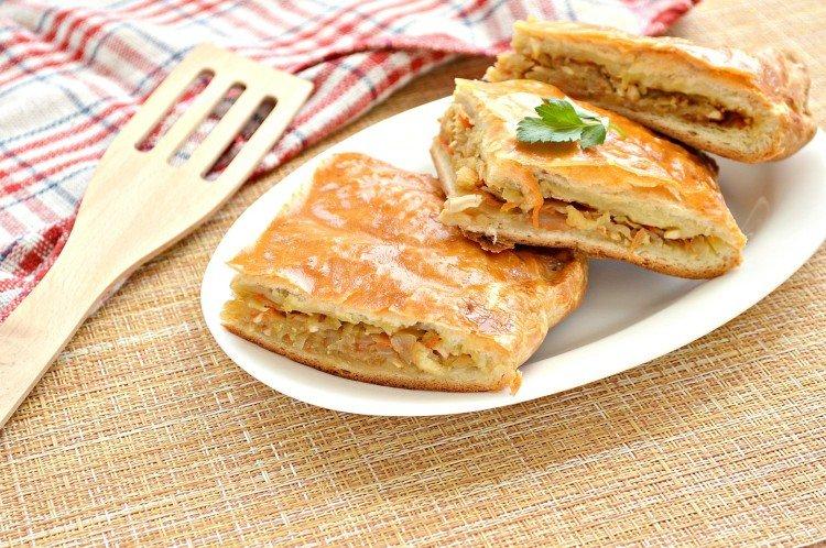 Pastel de col y cebolleta al horno - recetas