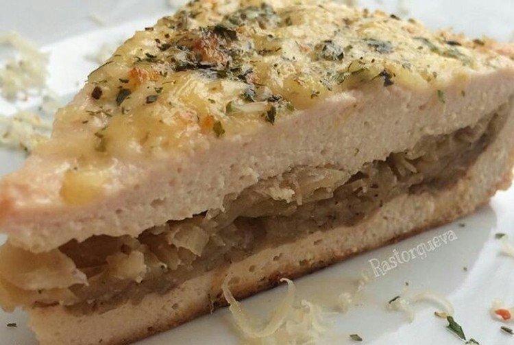 Pastel de pollo con col al horno - recetas