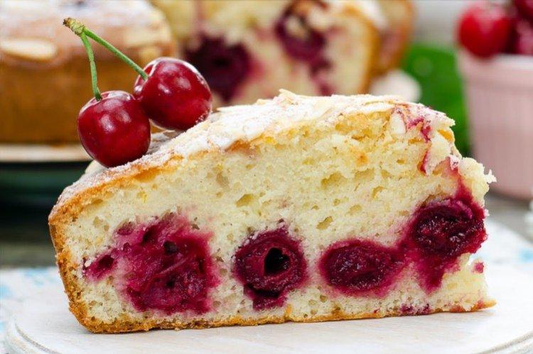 La tarta de cerezas más rápida - recetas