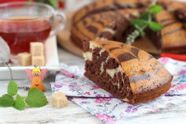 Pastel «Cebra» clásico con matsoni - recetas