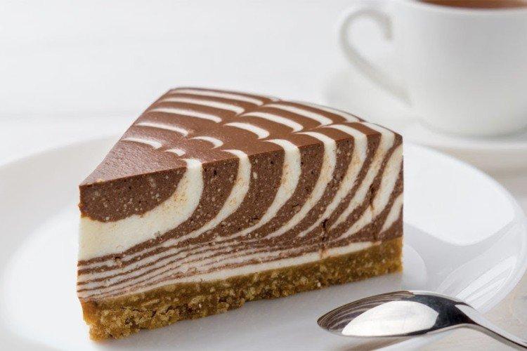 Pastel «Cebra» clásico con requesón - recetas
