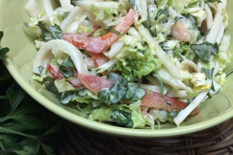 Ensalada de Cuaresma con calamares y verduras - recetas