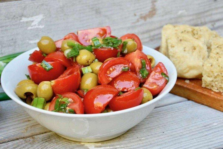Tomato and Olive Salad - Simple and Delicious Salads for All Occasions