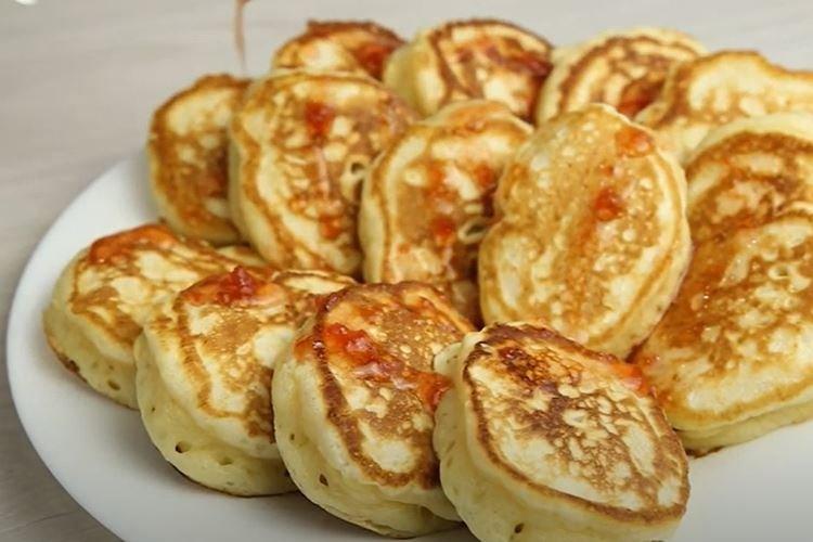 Fluffy Pancakes with Warm Kefir - Step-by-Step Recipe with Photos