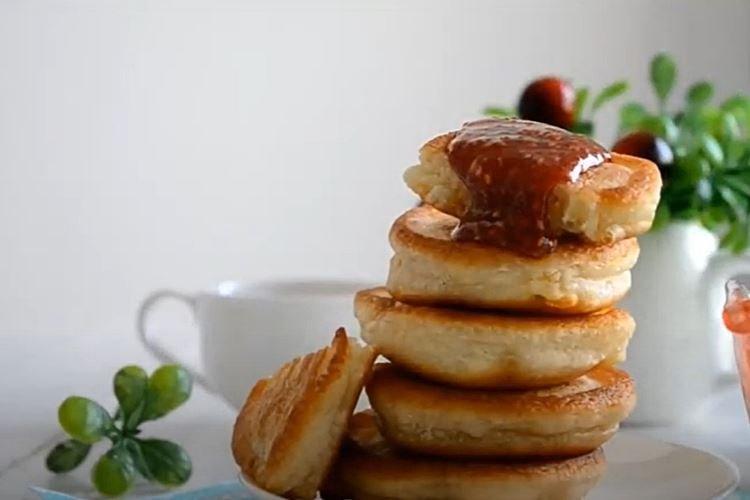 Fluffy Kefir and Yeast Pancakes - Step-by-Step Recipe with Photos