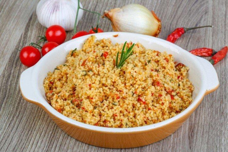 Bulgur con limón y especias - Recetas en microondas