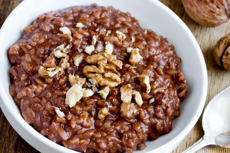 Chocolate Milk Rice Porridge - Step-by-Step Recipe
