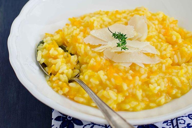 Risotto mit Kürbis - Risotto-Rezepte, wie man es zubereitet