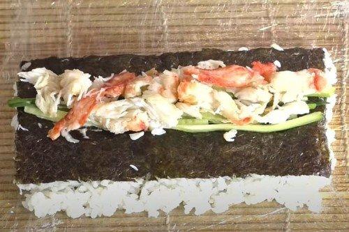 Homemade California Roll with Crab - Step-by-Step Recipe