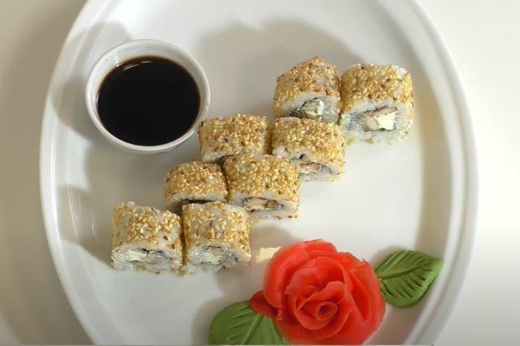 Homemade Chicken and Sesame Roll - Step-by-Step Recipe with Photos