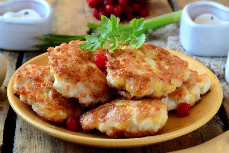 Chopped Chicken Breast Cutlets with Cheese - Recipes
