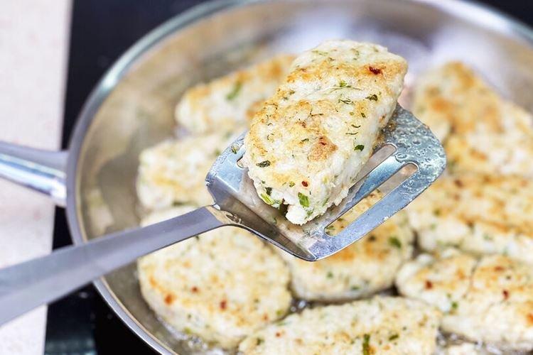 Hamburguesas de pescado picado con queso - recetas