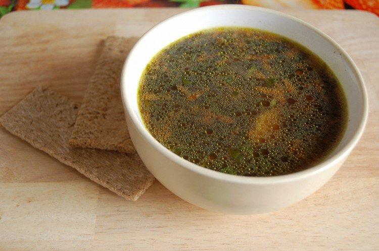 Sopa de pescado con algas marinas - Recetas de sopa de pescado enlatado