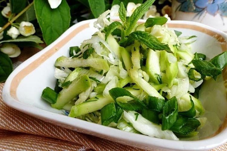 Fresh Cabbage and Zucchini Salad - Recipes