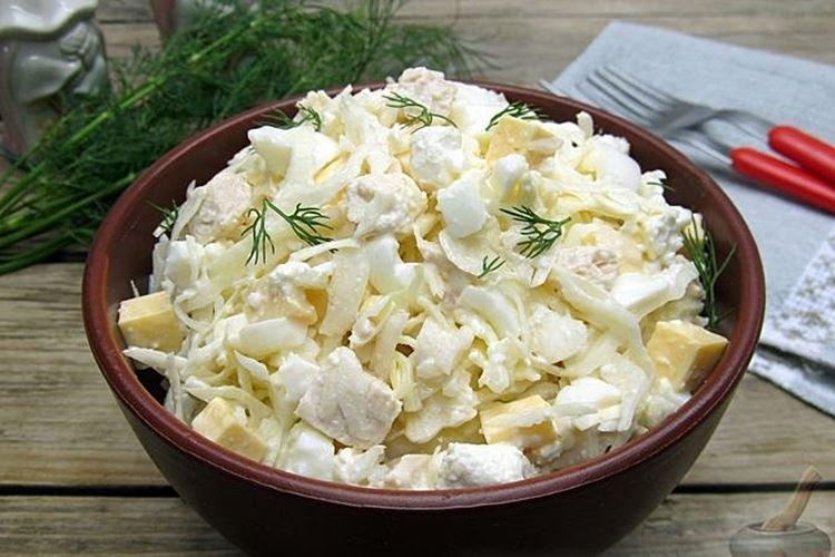 Fresh Cabbage and Cheese Salad - Recipes