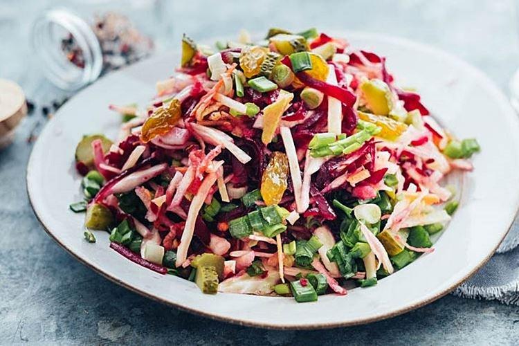 Fresh Cabbage Salad with Beets - Recipes