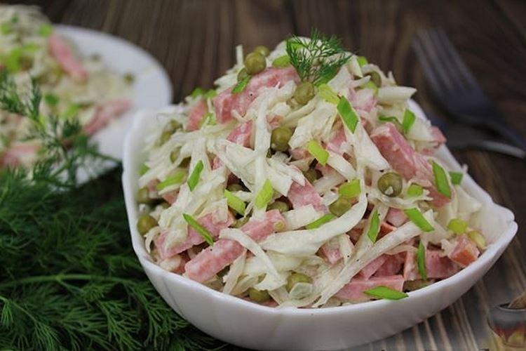 Fresh Cabbage Salad with Sausage - Recipes