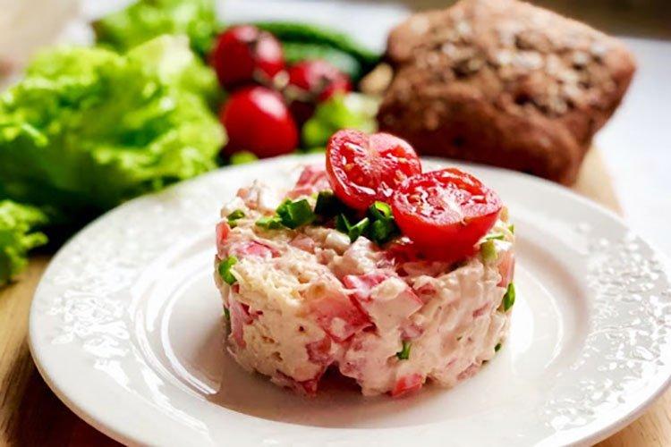 Red Sea Salad with Crab Sticks and Avocado - Recipes