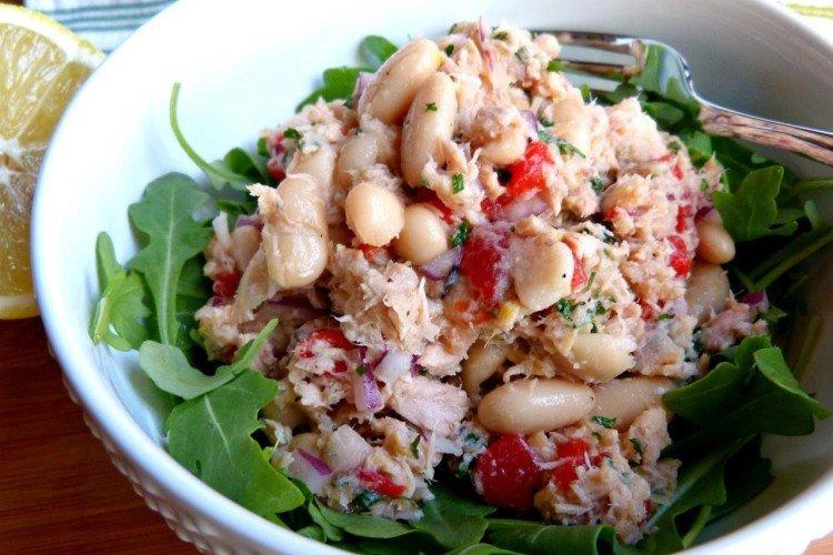 Ensalada de atún enlatado Frijolito - recetas