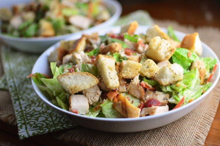Caesar with Napa Cabbage - Smoked Chicken Salad Recipes