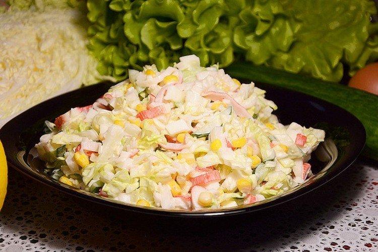 Crab Stick and Cabbage Salad – Classic Recipe