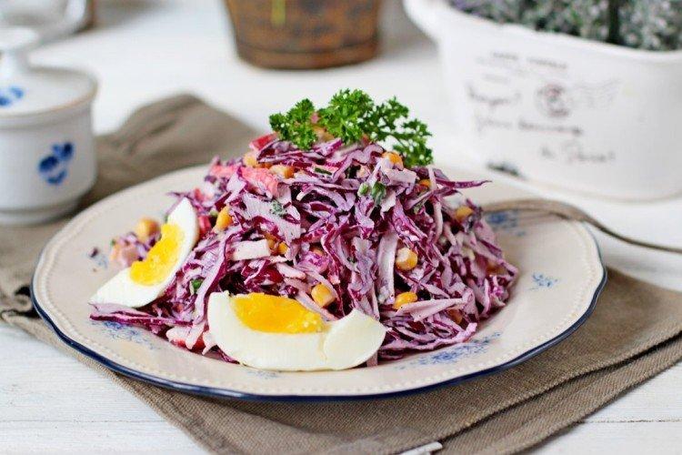 Crab Stick, Cabbage, and Red Onion Salad - Recipes