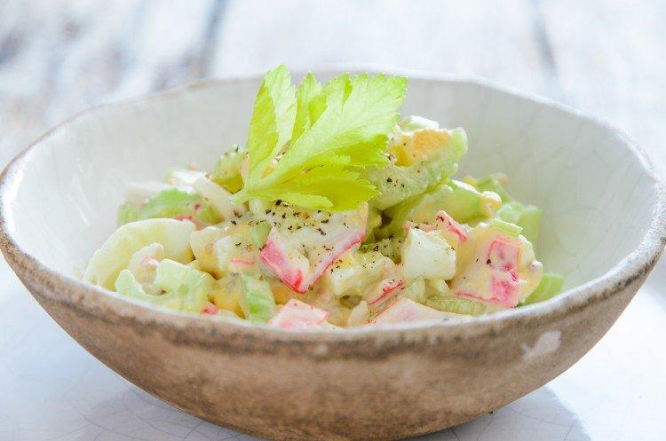 Crab Stick, Cabbage, and Celery Salad - Recipes