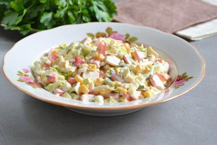 Crab Stick, Cabbage, and Potato Salad - Recipes