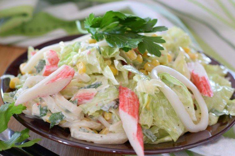 Crab Stick, Cabbage, and Seafood Salad - Recipes