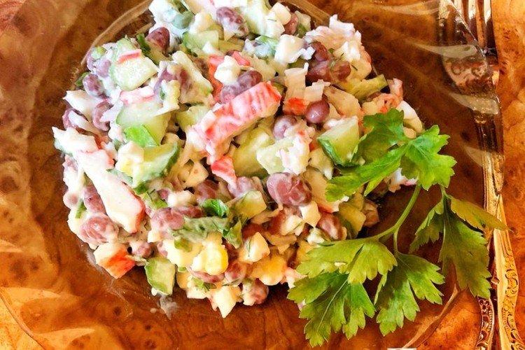 Crab Stick, Cabbage, and Bean Salad - Recipes