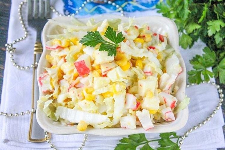 Ensalada de surimi, arroz y mozzarella - recetas
