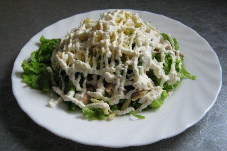 Tender Chicken and Mushroom Salad - Recipes