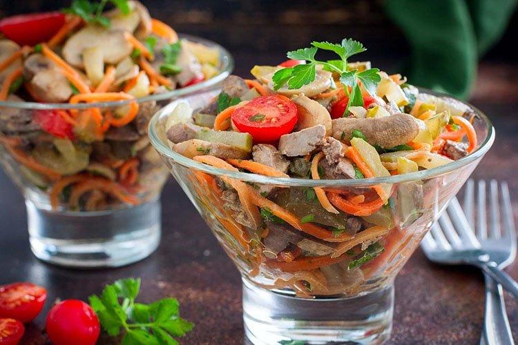 Chicken Liver and Korean Carrot Salad - Recipes