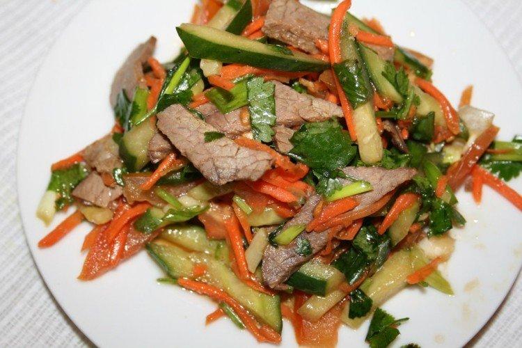 Ensalada de ternera sin mayonesa para la mesa festiva - recetas