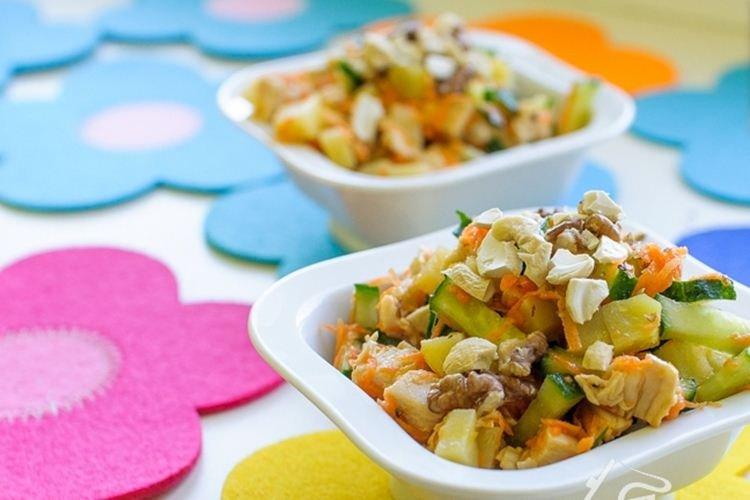 Ensalada de pollo y patata - Recetas de ensaladas sin mayonesa