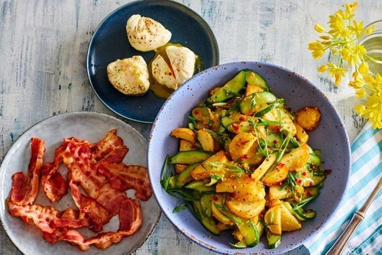 Ensalada de calabacines fritos - Recetas de ensaladas sin mayonesa