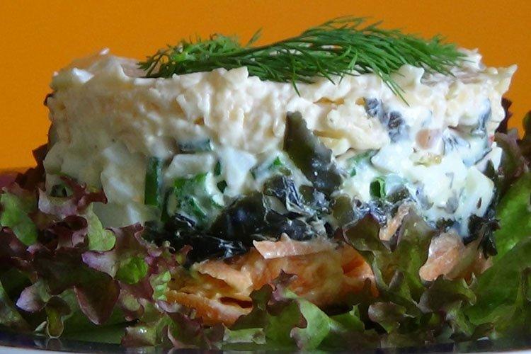 Ensalada de algas marinas con manzanas - recetas