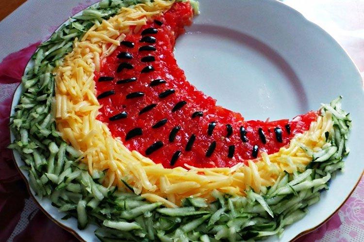 Watermelon Slice Salad for Birthday - Recipes