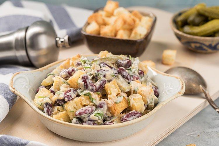Bean and Crouton Salad - Recipes