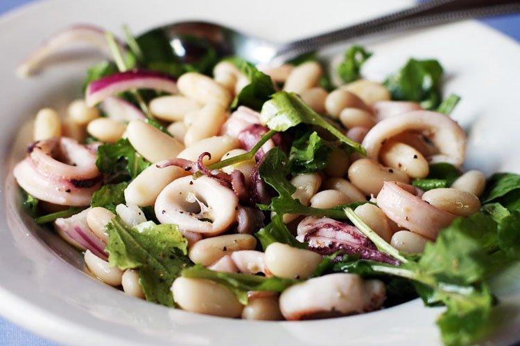 Calamari and Bean Salad - Recipes