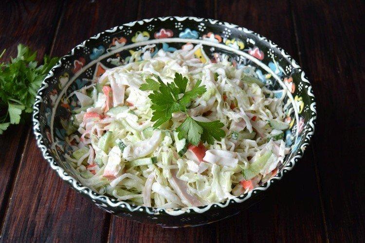 Squid and Crab Stick Salad - Recipes