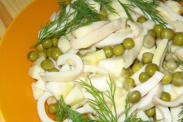 Squid and Olive Salad - Recipes