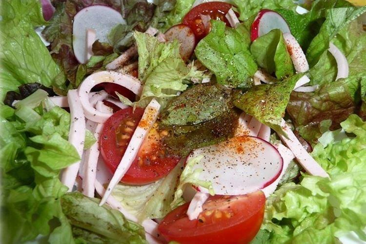 Ensalada verde con salchicha ahumada - recetas