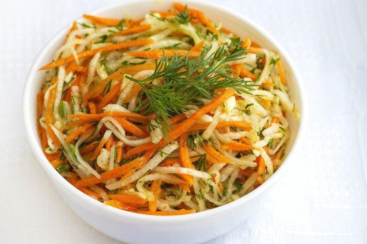 Salad with Korean Carrots and Radish - Recipes