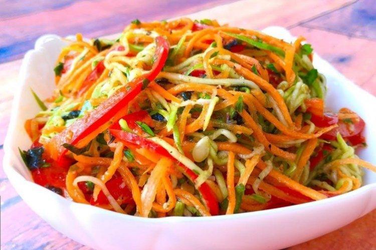 Salad with Korean Carrots and Vegetables - Recipes