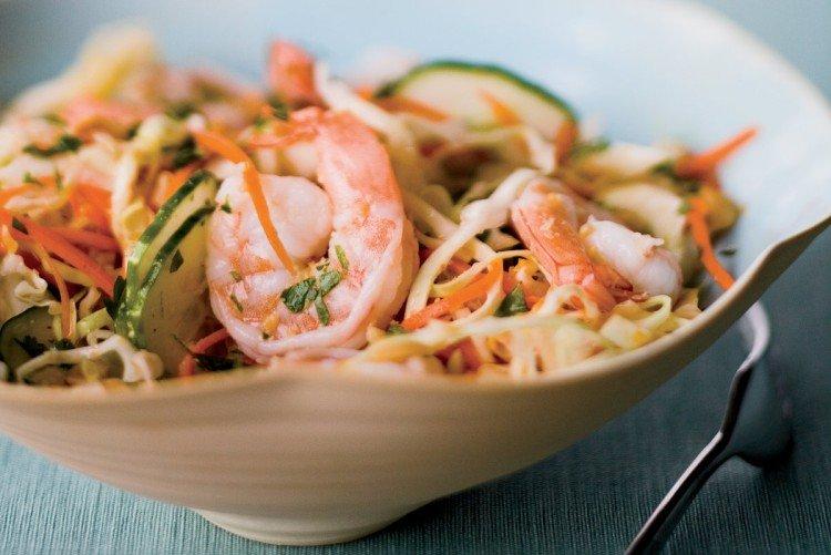 Salad with Korean Carrots and Shrimp - Recipes 
