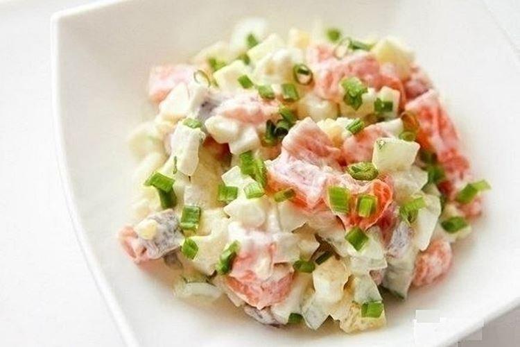 Crab Stick, Corn, and Cottage Cheese Salad - Recipes