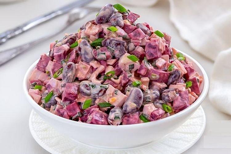 Crab Stick, Corn, and Beetroot Salad - Recipes
