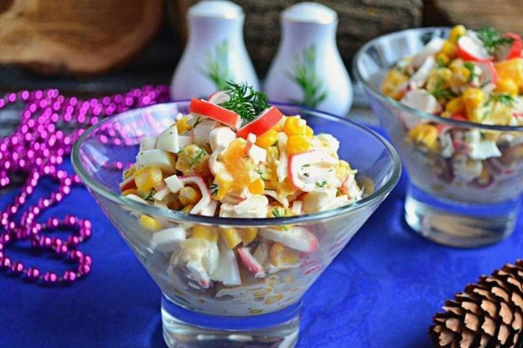 Crab Stick, Corn, and Orange Salad - Recipes